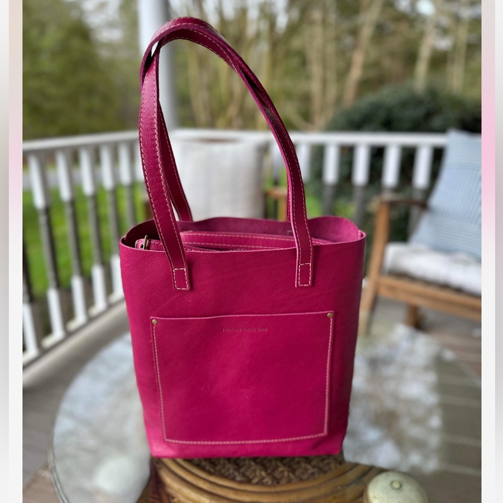 Portland Leather Full Size Crossbody Hibiscus NEW